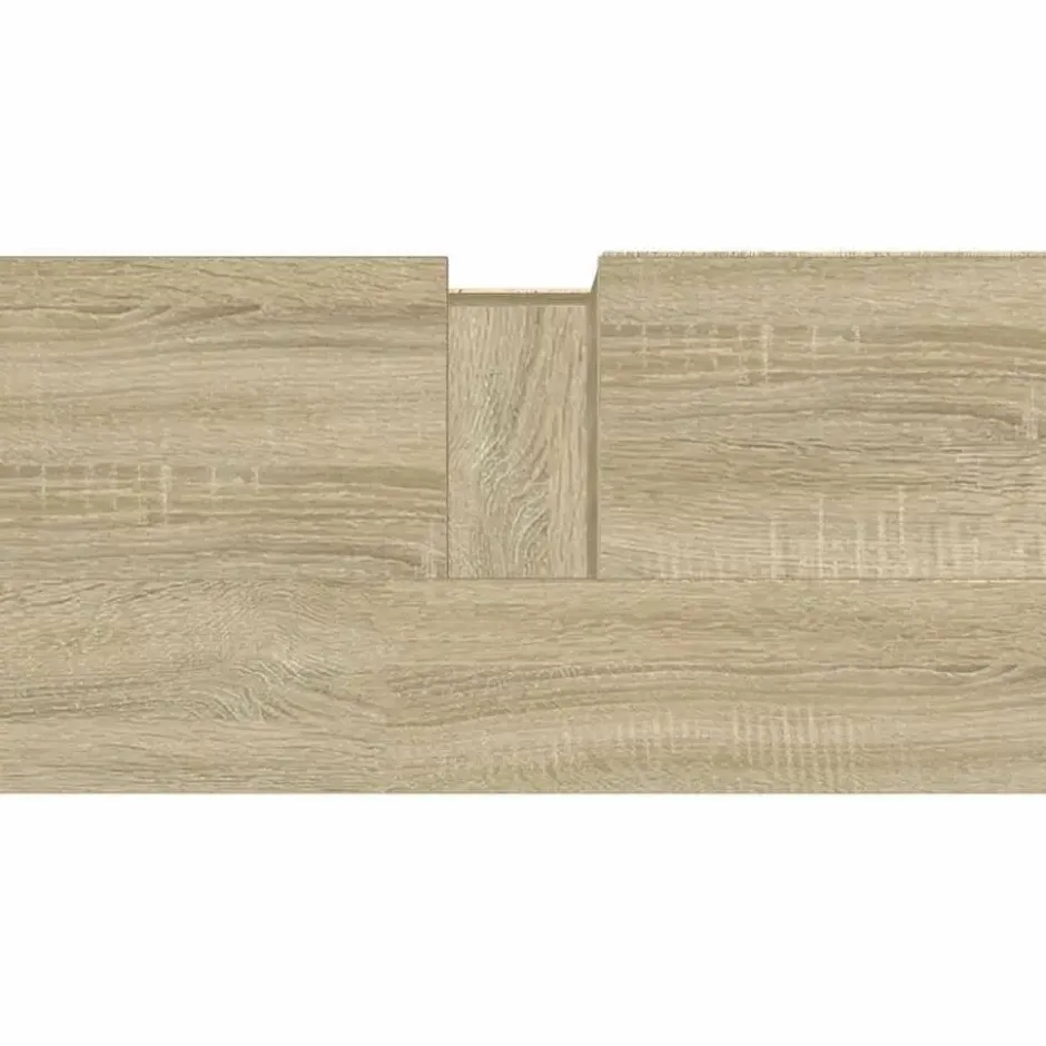 vidaXL - Wastafelonderkast - 1 deur 2 lades - Sonoma eiken - Hout - 65x33x60 cm