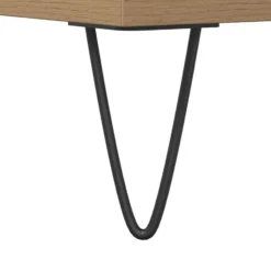 vidaXL - Wastafelonderkast - 1 deur 4 lades - Bewerkt hout - 80x33x60 cm