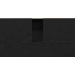 vidaXL - Wastafelonderkast met 1 deur 2 lades - Zwart eiken - Hout - 65x33x60 cm