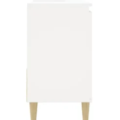 vidaXL - Wastafelonderkast met 1 deur 2 lades - Wit - Hout - 65x33x60 cm