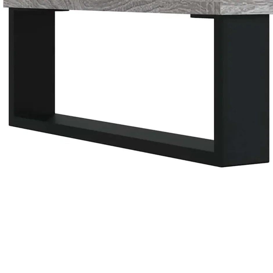 vidaXL - Wastafelonderkast met 2 lades - Grijs sonoma eiken - Hout - 65 cm