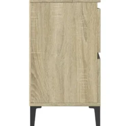 vidaXL - Wastafelonderkast met 1 deur 4 lades - Sonoma eiken - 80x33x60 cm