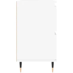 vidaXL - Wit Wastafelonderkast - 1 deur 4 lades - Bewerkt hout - 80x33x60 cm