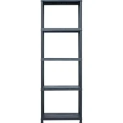 vidaXL - 2x Opbergrek 125 kg Kunststof Zwart Opbergschap Stellingkast Rek Kast