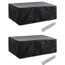vidaXL - 2x Tuinmeubelhoes 8 Ogen Meubelhoes Hoezen - 200x160x70 cm - 2 Stuks