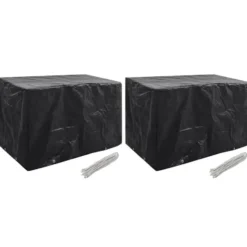 vidaXL - 2x Tuinmeubelhoes 8 Ogen Meubelhoes Hoezen - 140x70x90 cm - 2 Stuks