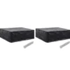 vidaXL - 2x Tuinmeubelhoes 8 Ogen Meubelhoes Hoezen Meubelhoezen Tuinsethoes