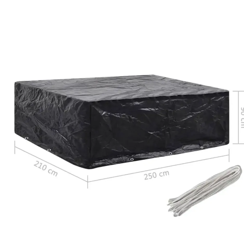 vidaXL - 2x Tuinmeubelhoes 8 Ogen Meubelhoes Hoezen Meubelhoezen Tuinsethoes