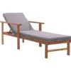 vidaXL - Zonnebed - Grijs - Poly rattan