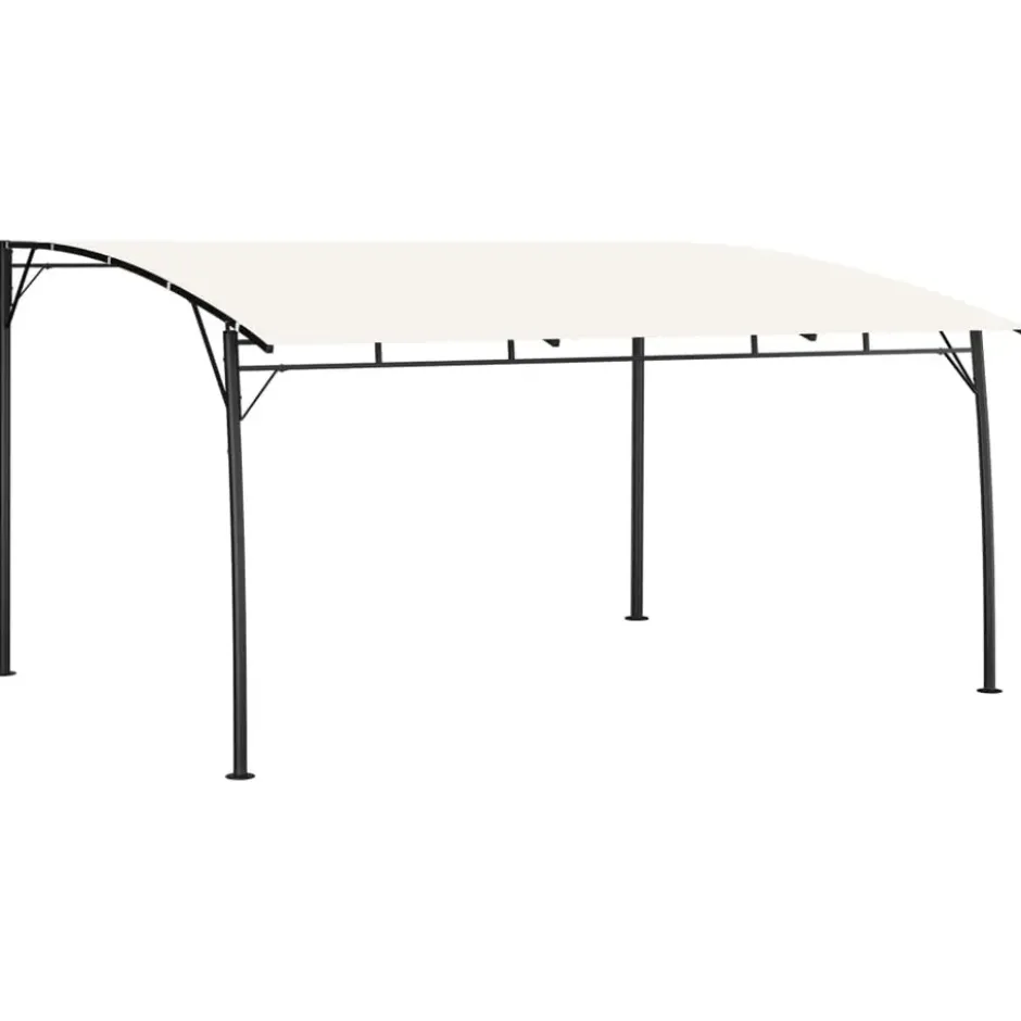 vidaXL - Zonneluifel - Crème - Polyester - 4 x 3 x 2.55 m