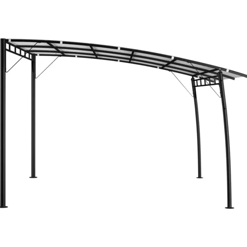vidaXL - Zonneluifel - Crème - Polyester - 4 x 3 x 2.55 m