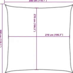vidaXL - Zonnezeil - Antraciet - 3 x 3 m