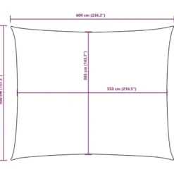 vidaXL - Zonnezeil - Antraciet - 4 x 6 m
