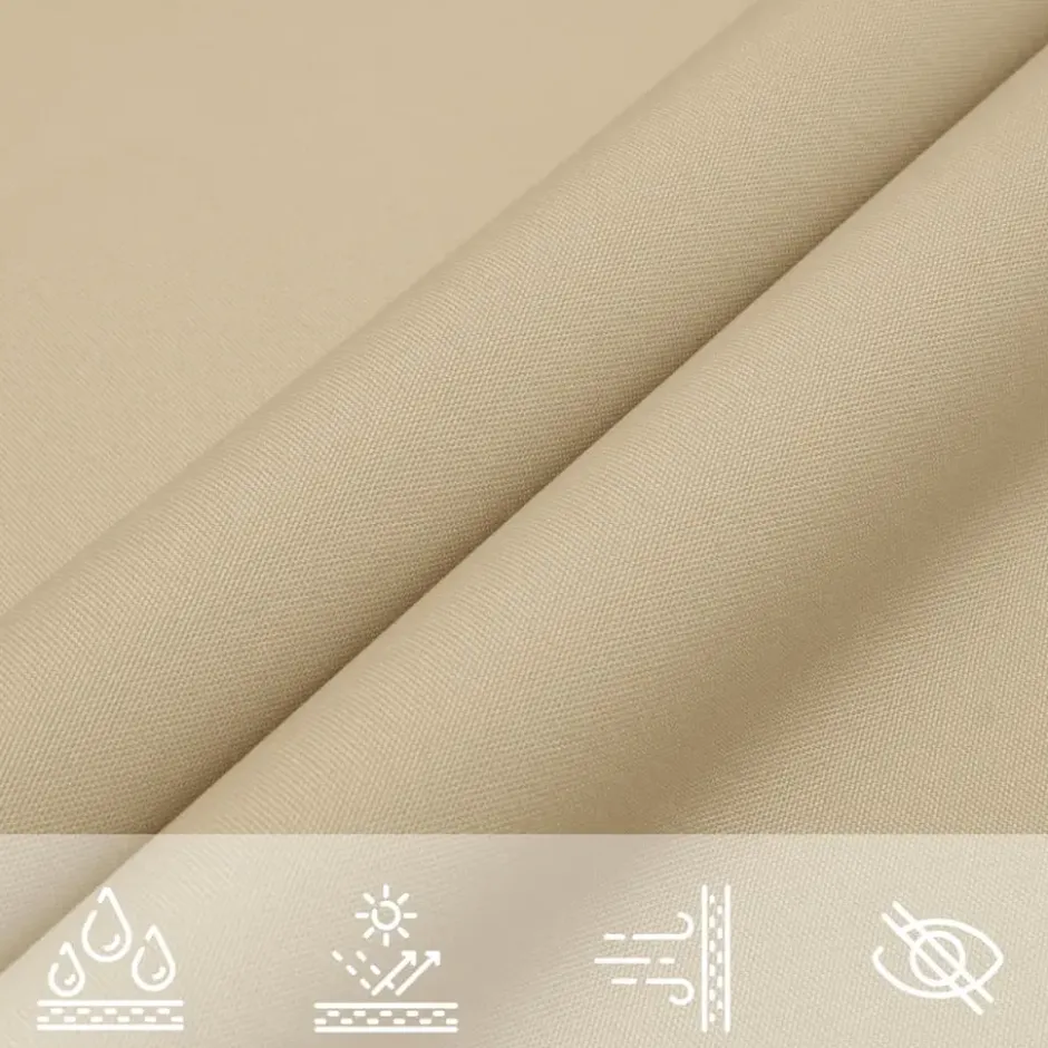 vidaXL - Zonnezeil - Beige - 2 x 2 m