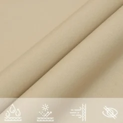 vidaXL - Zonnezeil - Beige - 4 x 6 m