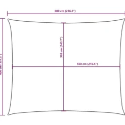 vidaXL - Zonnezeil - Beige - 4 x 6 m