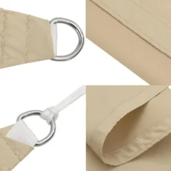 vidaXL - Zonnezeil - Beige - 5 x 5 x 5 m