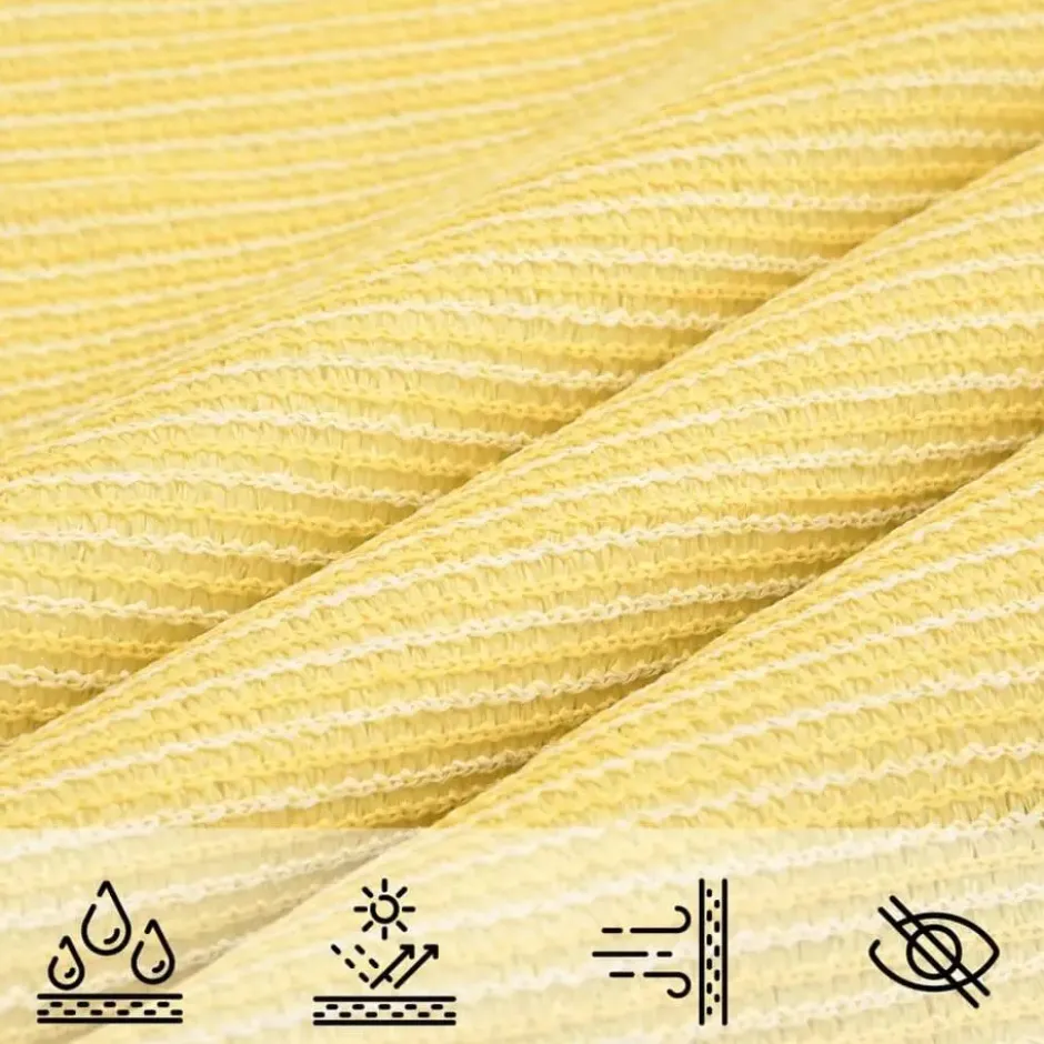 vidaXL - Zonnezeil - Beige - 3.6 x 3.6 x 3.6 m