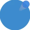 vidaXL - Zwembadzeil - Blauw - Kunststof
