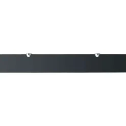 vidaXL - Zwevende Plank - Zwart - Glas - 70 x 10 cm