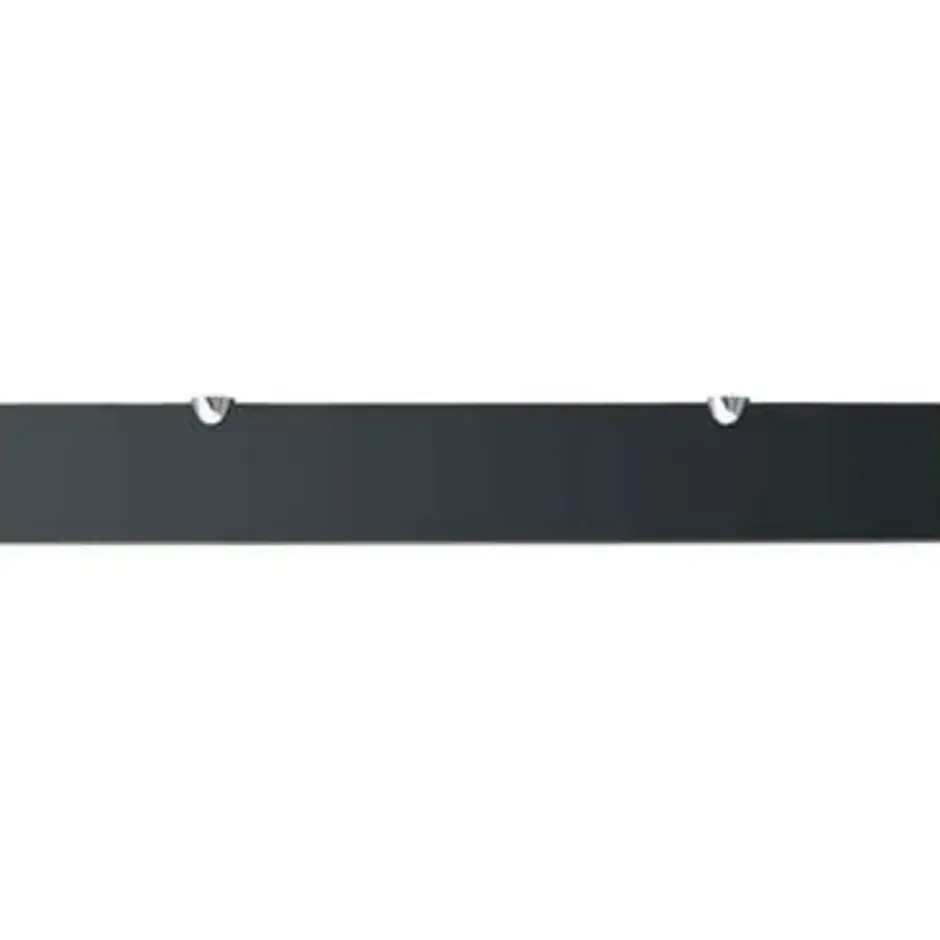 vidaXL - Zwevende Plank - Zwart - Glas - 70 x 10 cm