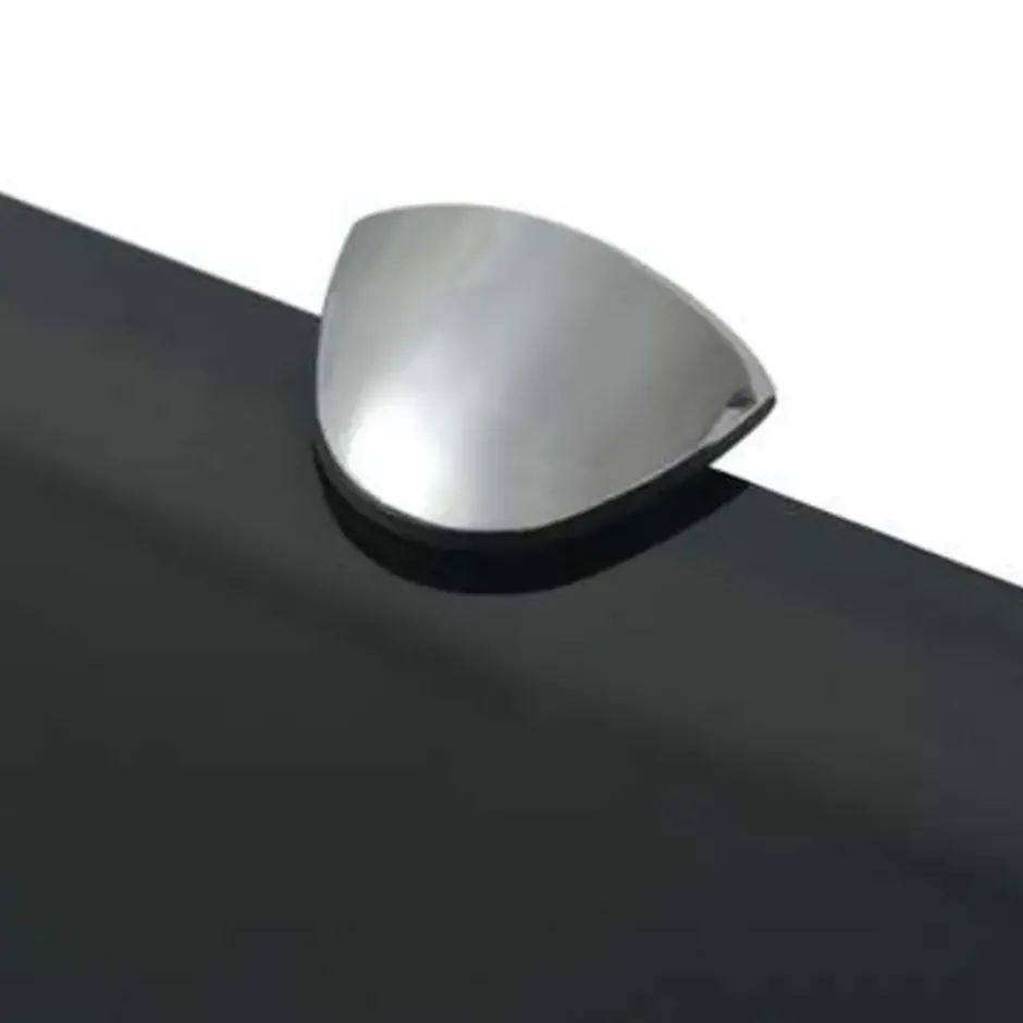 vidaXL - Zwevende Plank - Zwart - Glas - 70 x 10 cm
