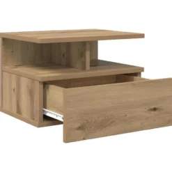 vidaXL - Zwevend Nachtkastjes met lade - Artisan eiken - 40x31x27 cm - 2 stuks
