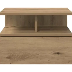 vidaXL - Zwevend Nachtkastjes met lade - Artisan eiken - 40x31x27 cm - 2 stuks