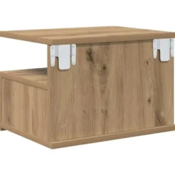 vidaXL - Zwevend Nachtkastjes met lade - Artisan eiken - 40x31x27 cm - 2 stuks