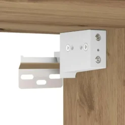 vidaXL - Zwevend TV-meubel met 2 deuren - Zwart eiken - 100x30x30 cm - 2 stuks