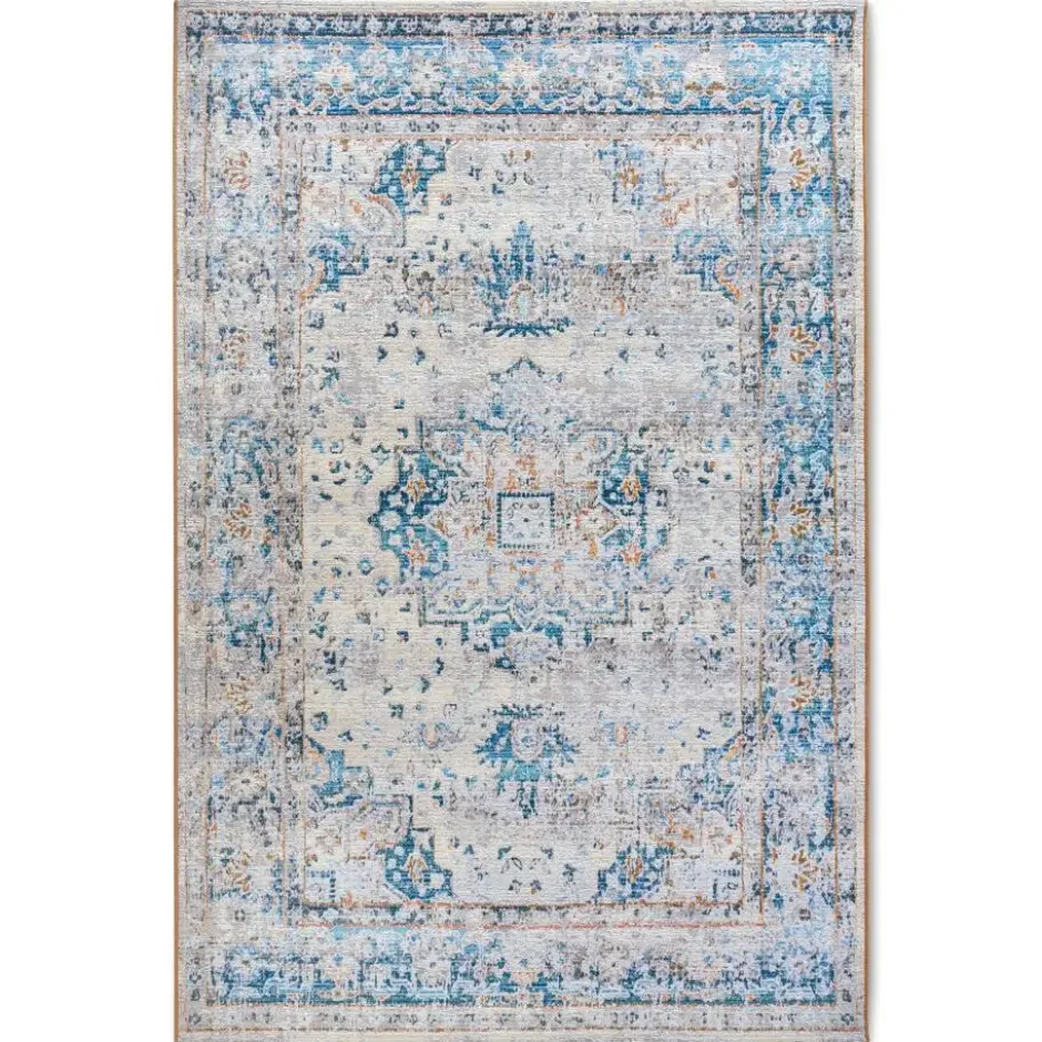 Villeroy & Boch Buitenkleed Vintage Creme Blauw - 160x235 CM