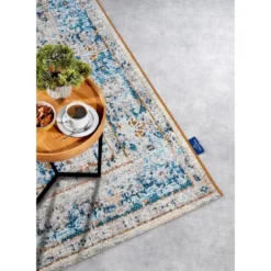 Villeroy & Boch Buitenkleed Vintage Creme Blauw - 160x235 CM