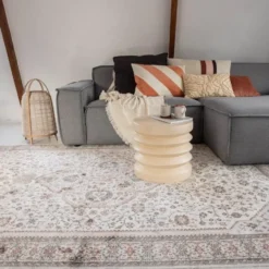 Vintage Vloerkleed Sivas Roze/Beige - Viscose - Tier - 240 x 170 cm