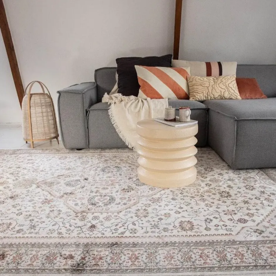 Vintage Vloerkleed Sivas Roze/Beige - Viscose - Tier - 240 x 170 cm