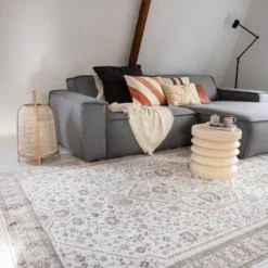 Vintage Vloerkleed Sivas Roze/Beige - Viscose - Tier - 240 x 170 cm