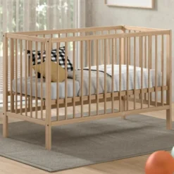 Vipack Babybed Dino - 60 x 120 cm - verstelbaar - dennenhout
