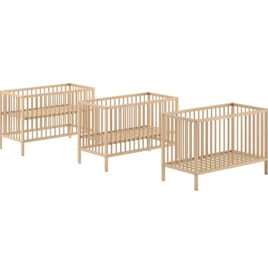 Vipack Babybed Dino - 60 x 120 cm - verstelbaar - dennenhout