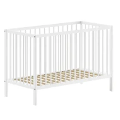 Vipack Babybed Dino - 60 x 120 cm - verstelbaar - wit dennenhout