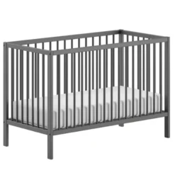 Vipack Babybed Dino - 60 x 120 cm - verstelbaar - antraciet dennenhout