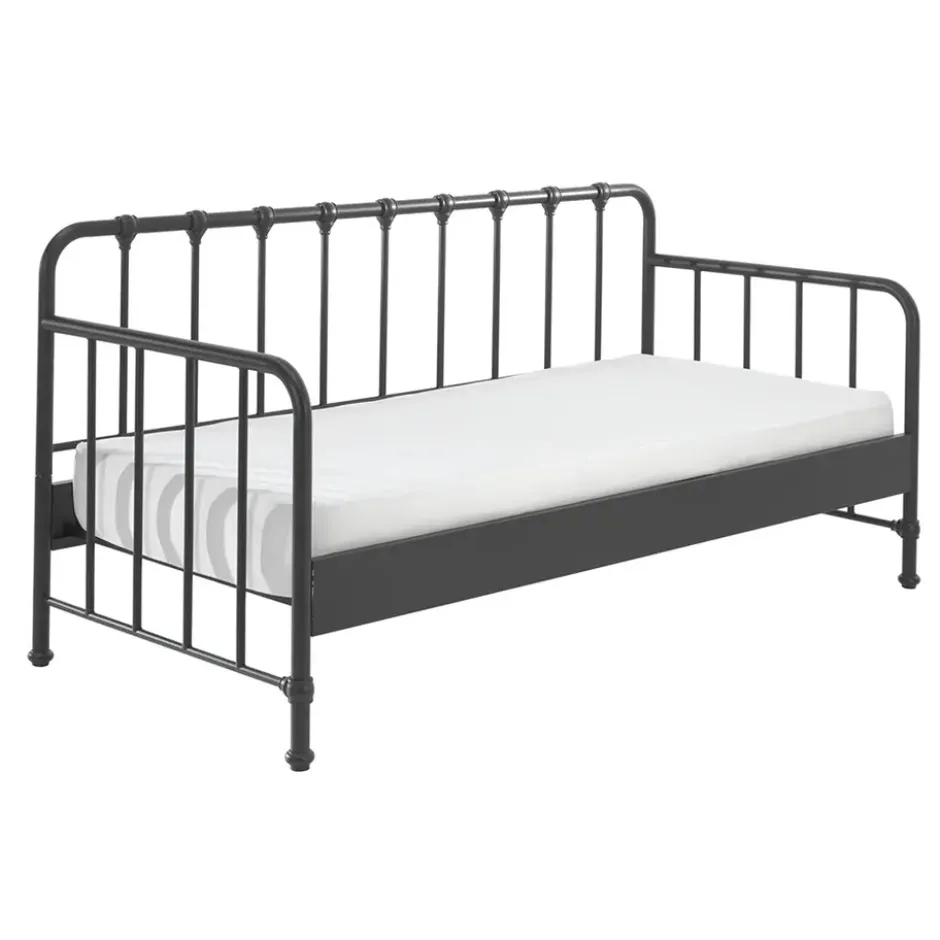 Vipack Bedbank Bronxx - zwart - 90x200 cm