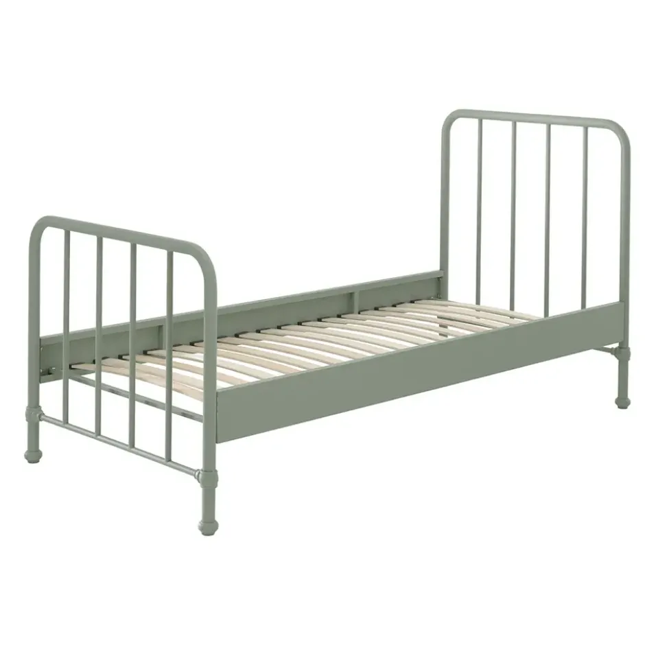 Vipack bed Bronxx - olijfgroen - 90x200 cm