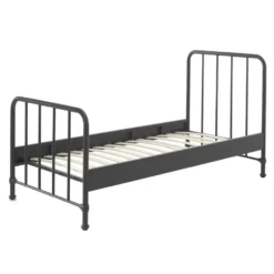 Vipack bed Bronxx - zwart - 90x200 cm