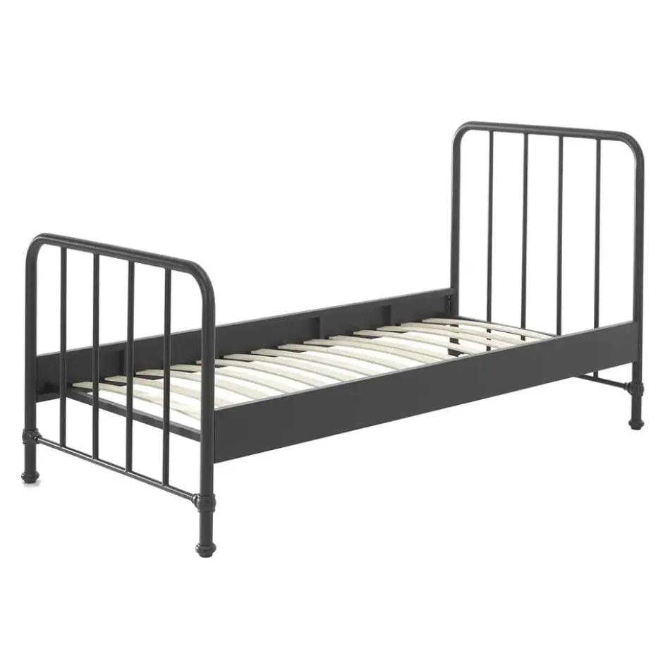 Vipack bed Bronxx - zwart - 90x200 cm