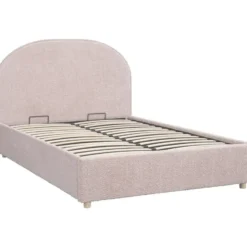 Vipack bed Moon met opbergruimte - roze - 140x200 cm