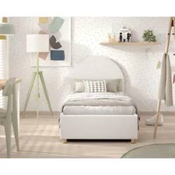 Vipack bed Moon met opbergruimte - wit - 90x200 cm