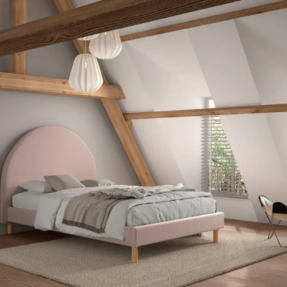 Vipack bed Moon - roze - 140x200 cm