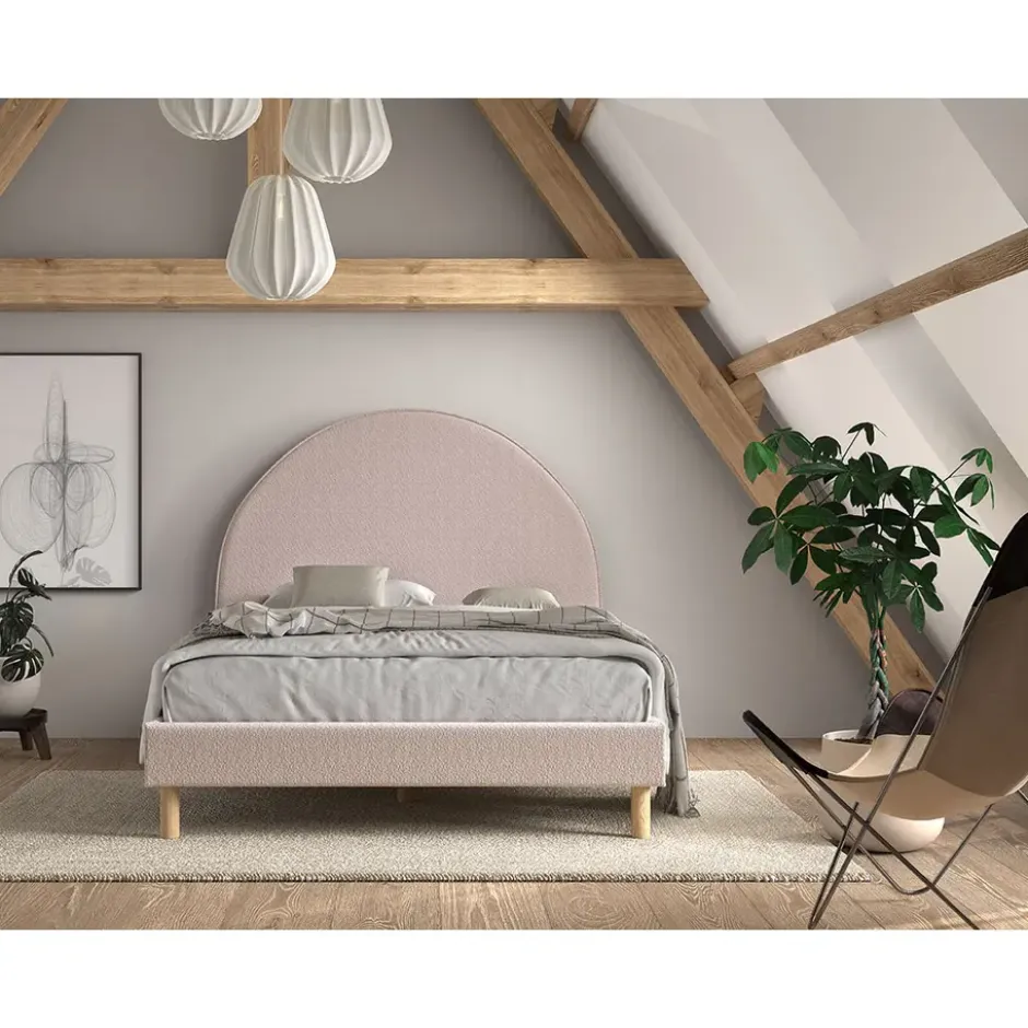 Vipack bed Moon - roze - 140x200 cm