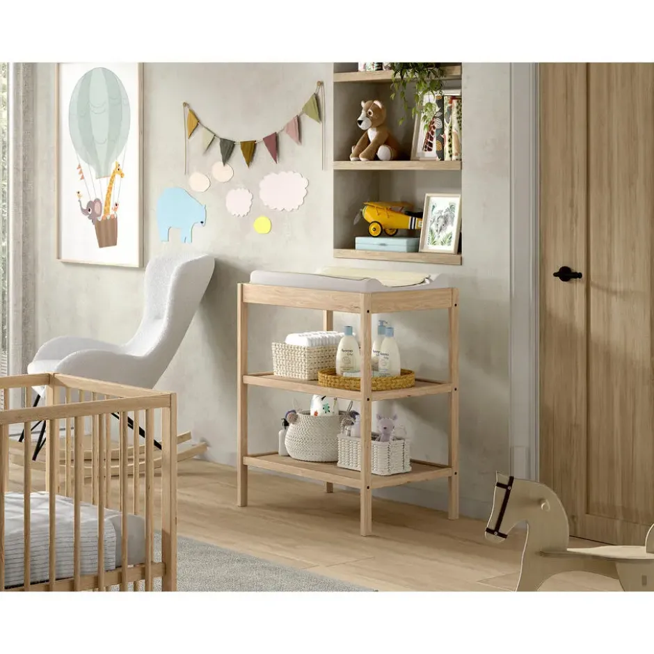 Vipack commode Dino - 95x53x80 cm - naturel