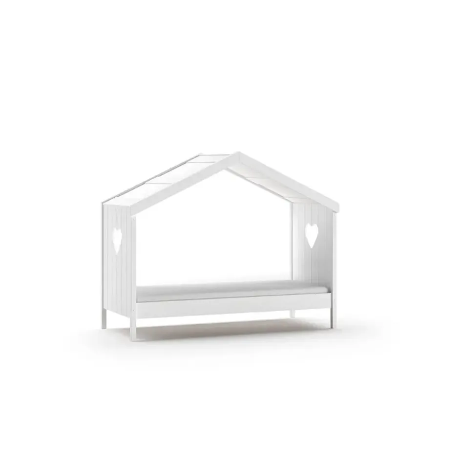 Vipack huisbed Amori zonder achterwand - wit - 90x200 cm