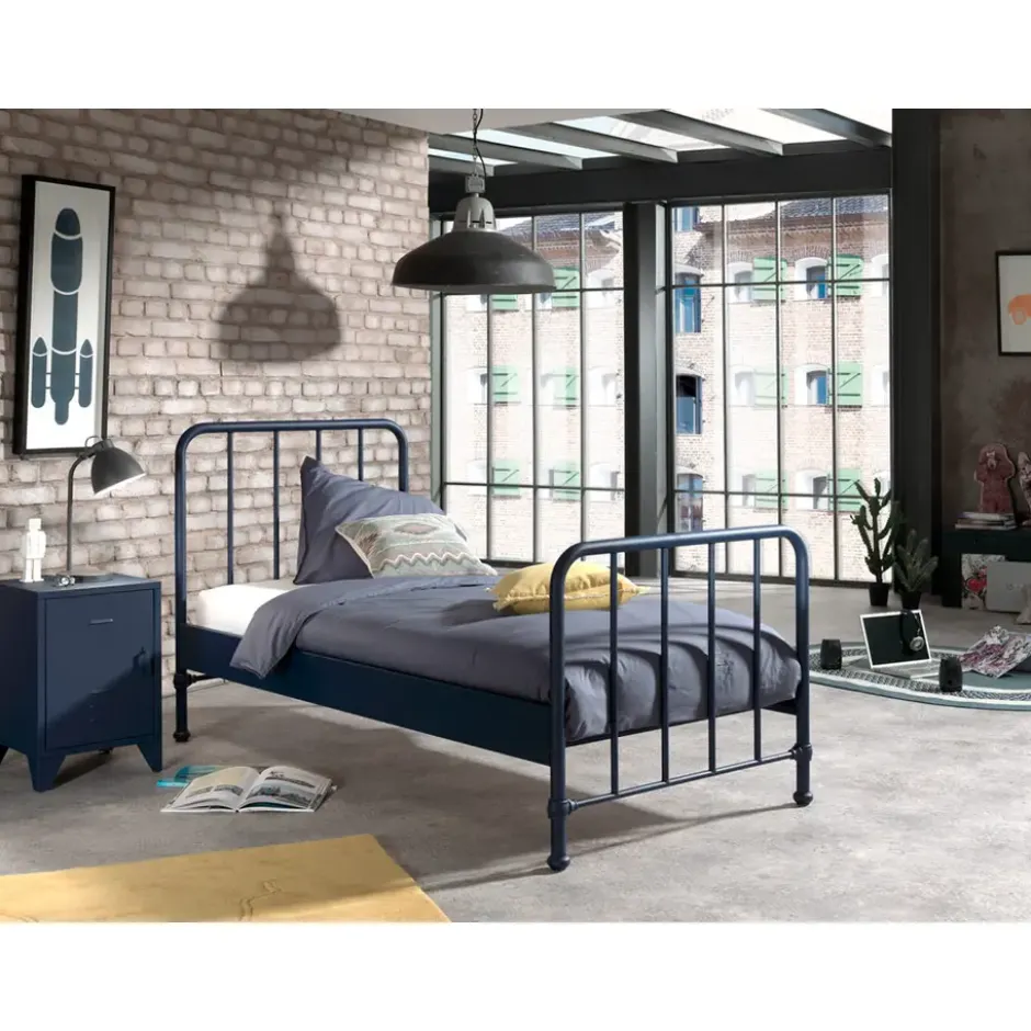 Vipack nachtkastje Bronxx - denim blauw